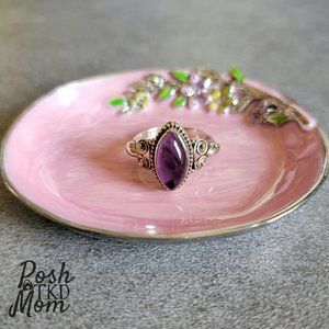 🔥☯️FINAL PRICE!!!☯️🔥 Novica Amethyst Sterling Silver Sz 8 Ring - NWOT